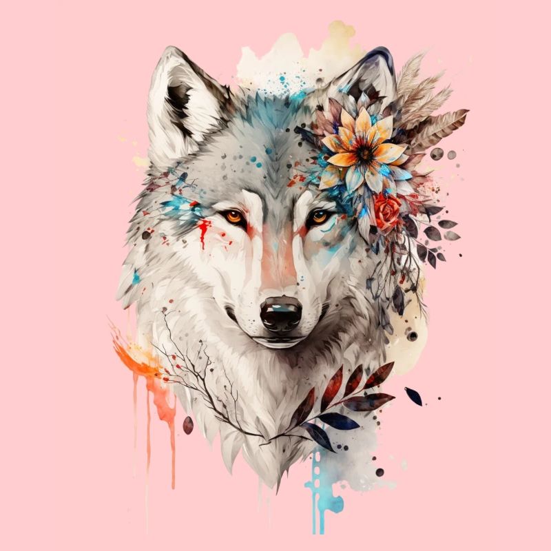 Loup fleur