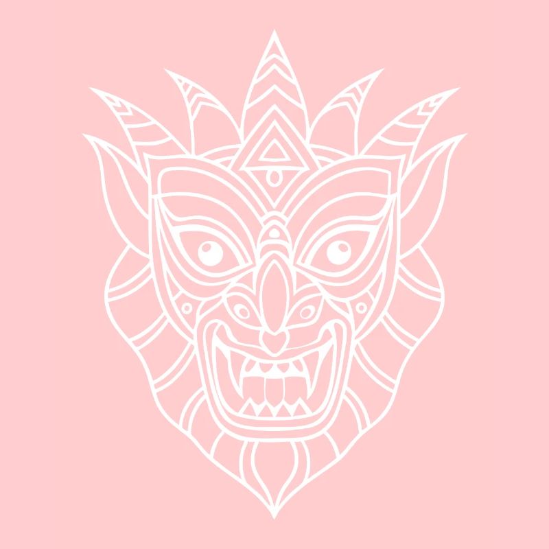 Un masque tribal complexe