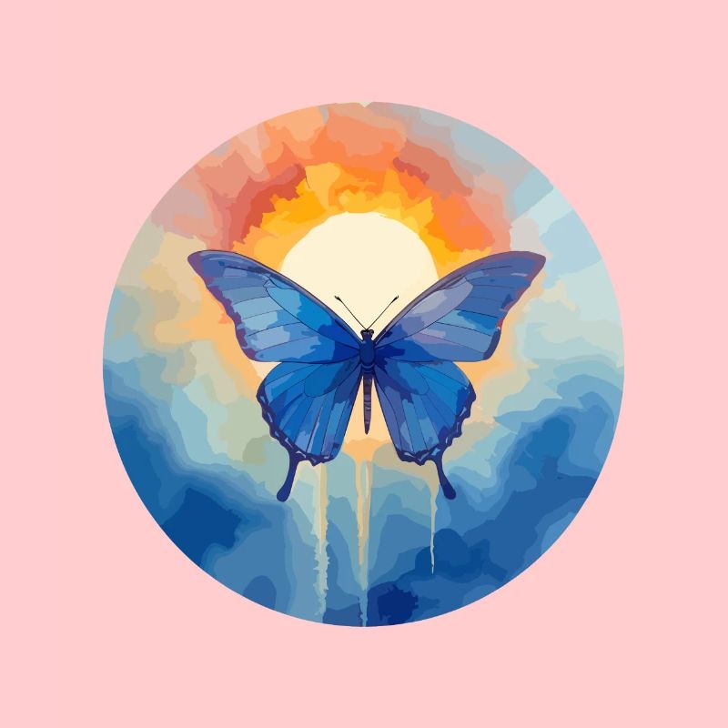 Morpho Papillon Bleu