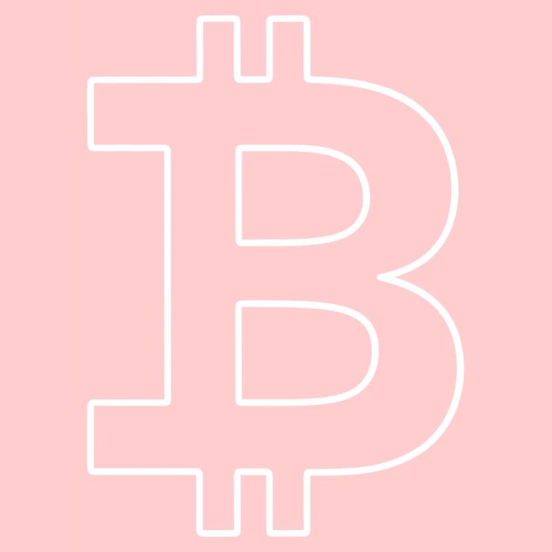 Bitcoin Silhouette Taschenformat Währung