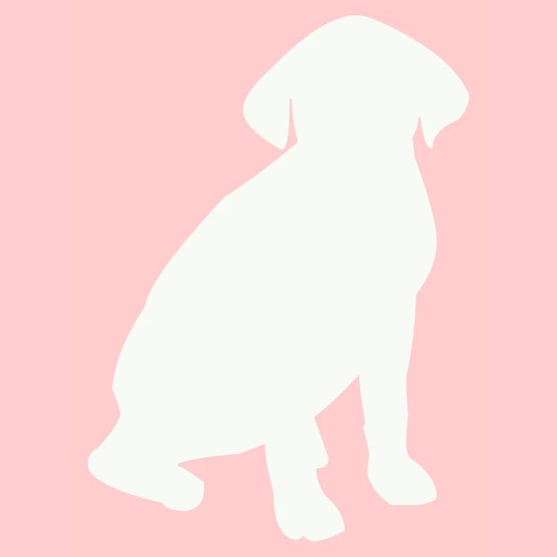 Sitzender Hund Silhouette