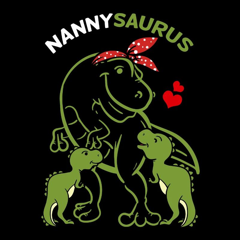 Nannysaurus Nanny 2 Kinder Dinosaurier Muttertag