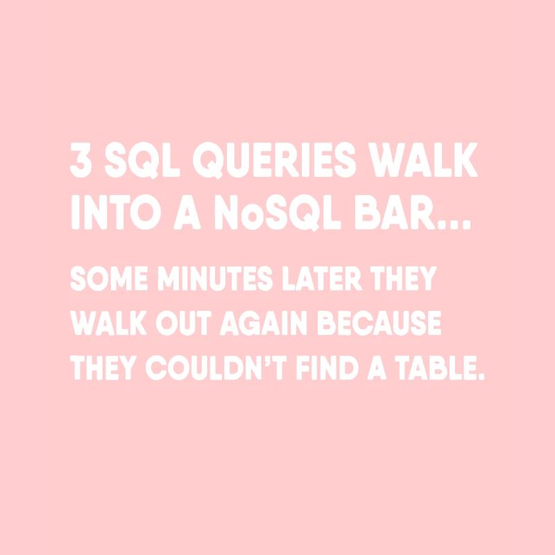 Database SQL Query Joke For Programmer