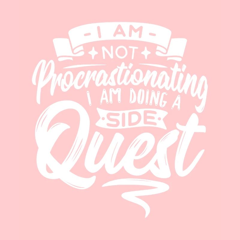 Gamer Procrastinating Doing A Side Quest