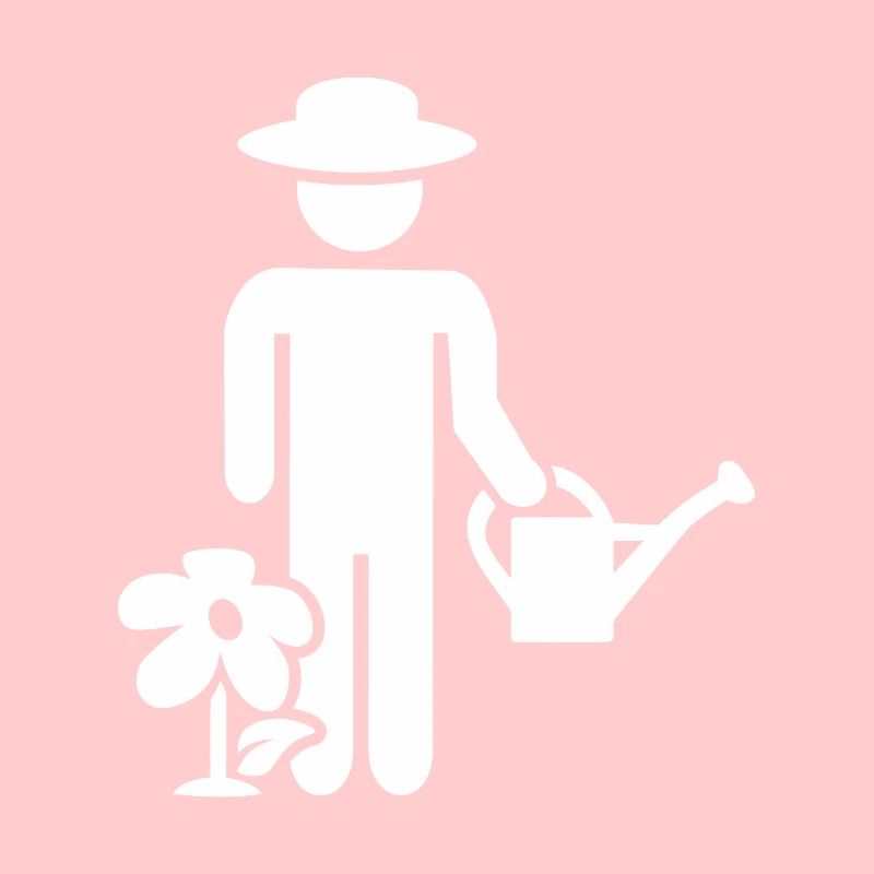 Gardener watering can