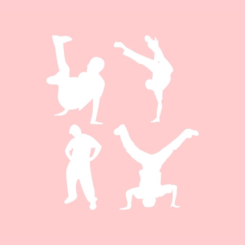 T-shirt de danse de fan de breakdance quatre de breakdancer