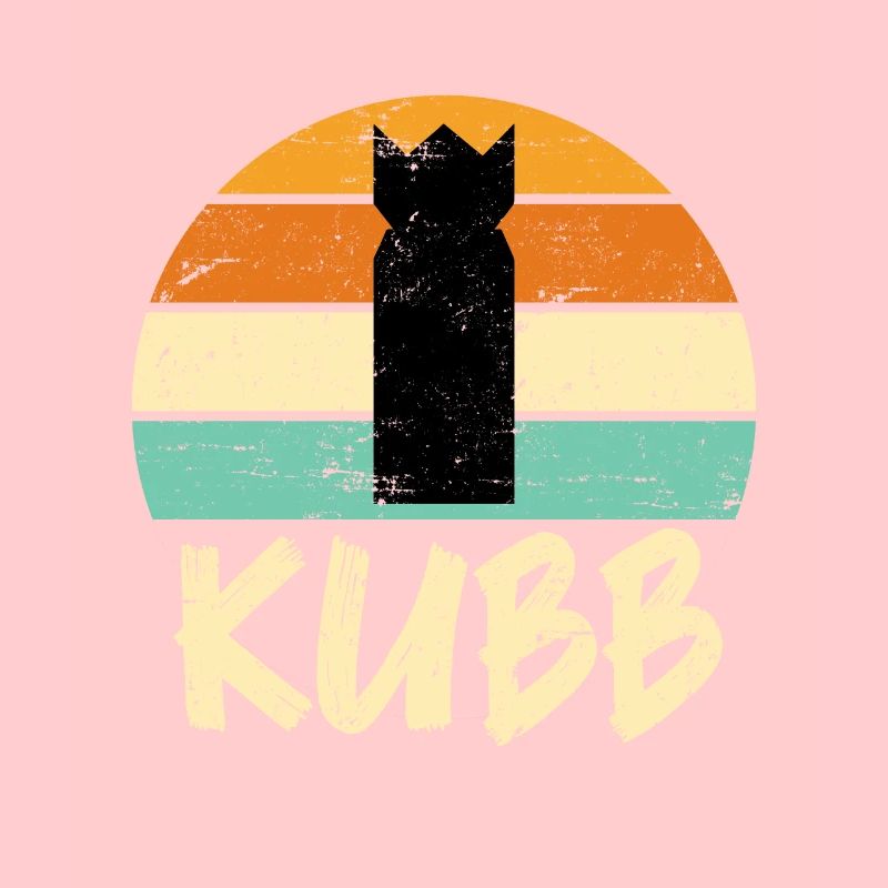 Retro Viking Chess Vintage Kubb Game