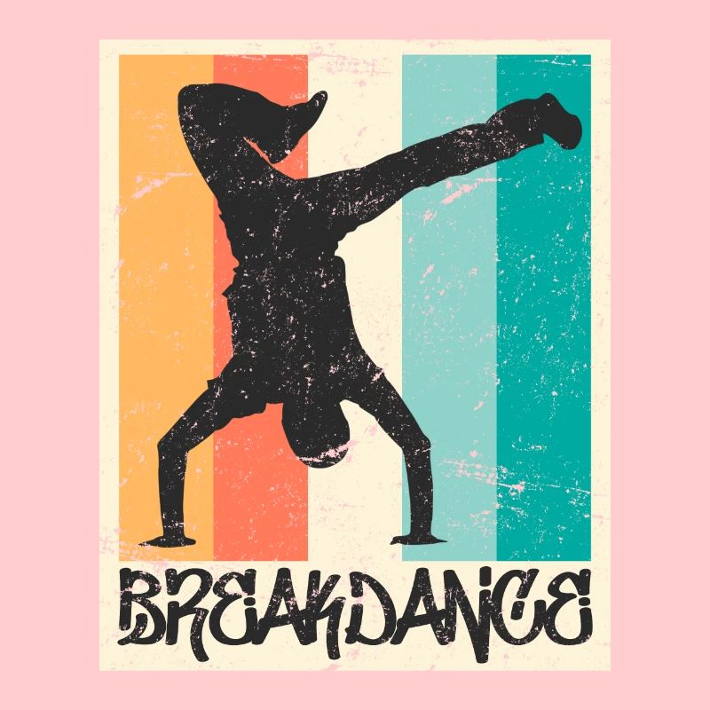 Breakdance Vintage B-Boy Breakdancer