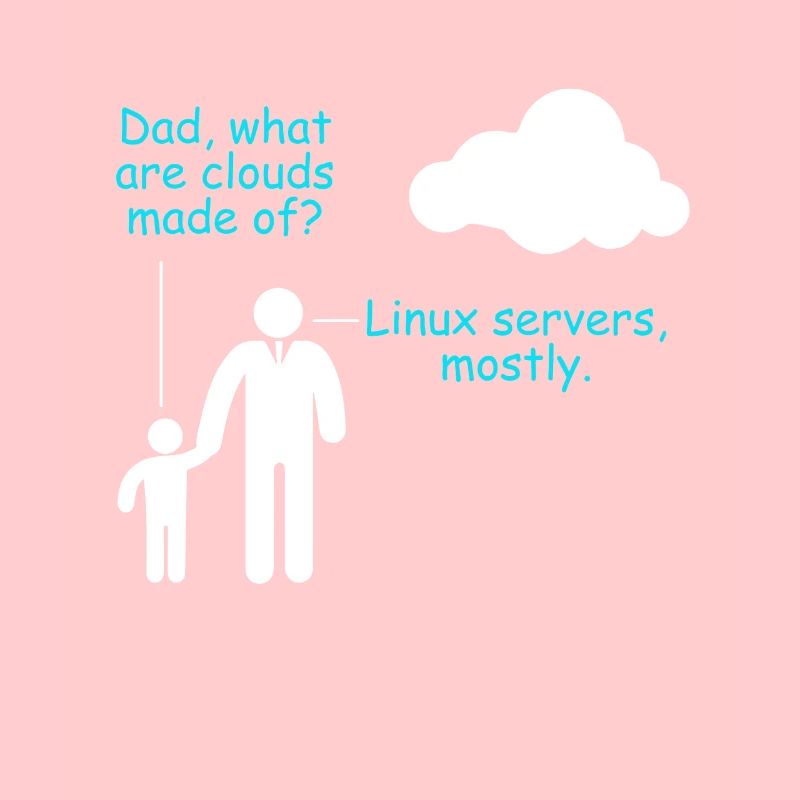 Coder Logiciel Développeur Blague Cloud Linux Server