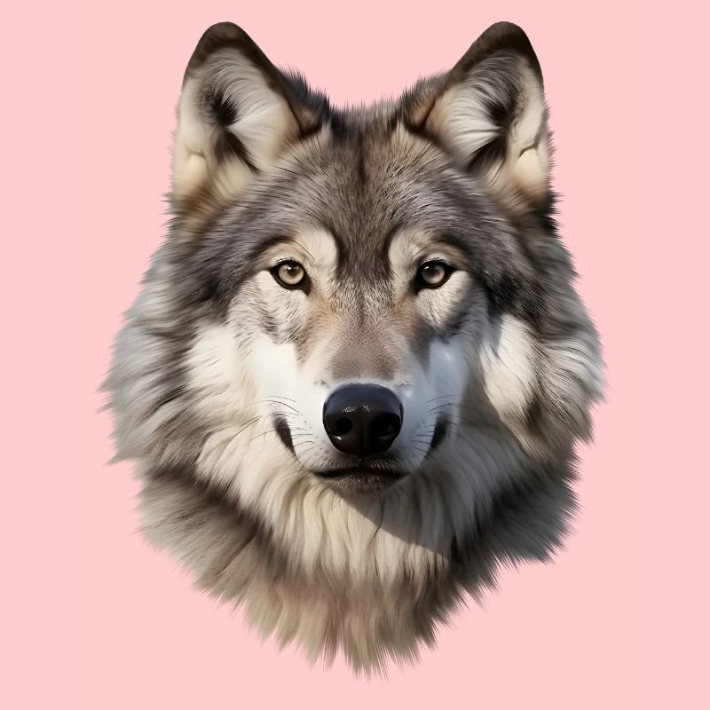 Loup (blanc/gris)