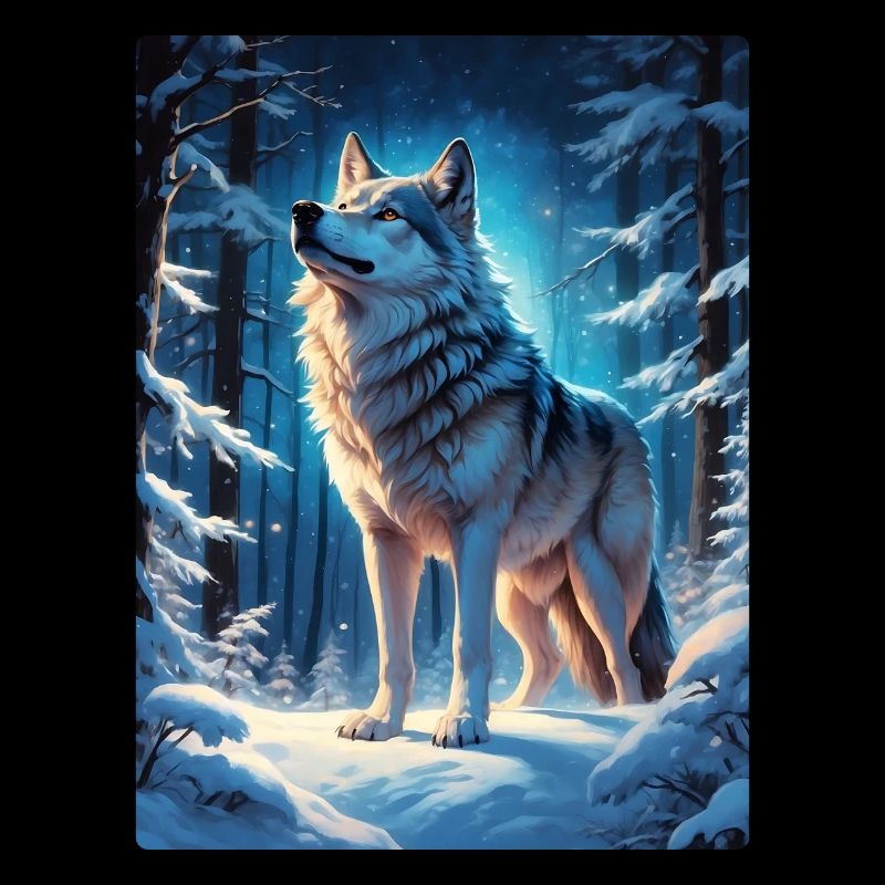 Winterlandschaft Wolf 1.11