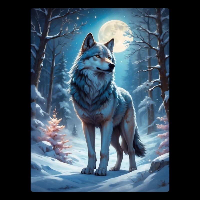 Winterlandschaft Wolf 1.4