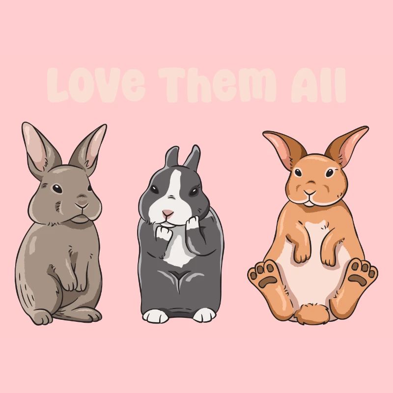 Conception de lapin mignon pour les propriétaires de lapins