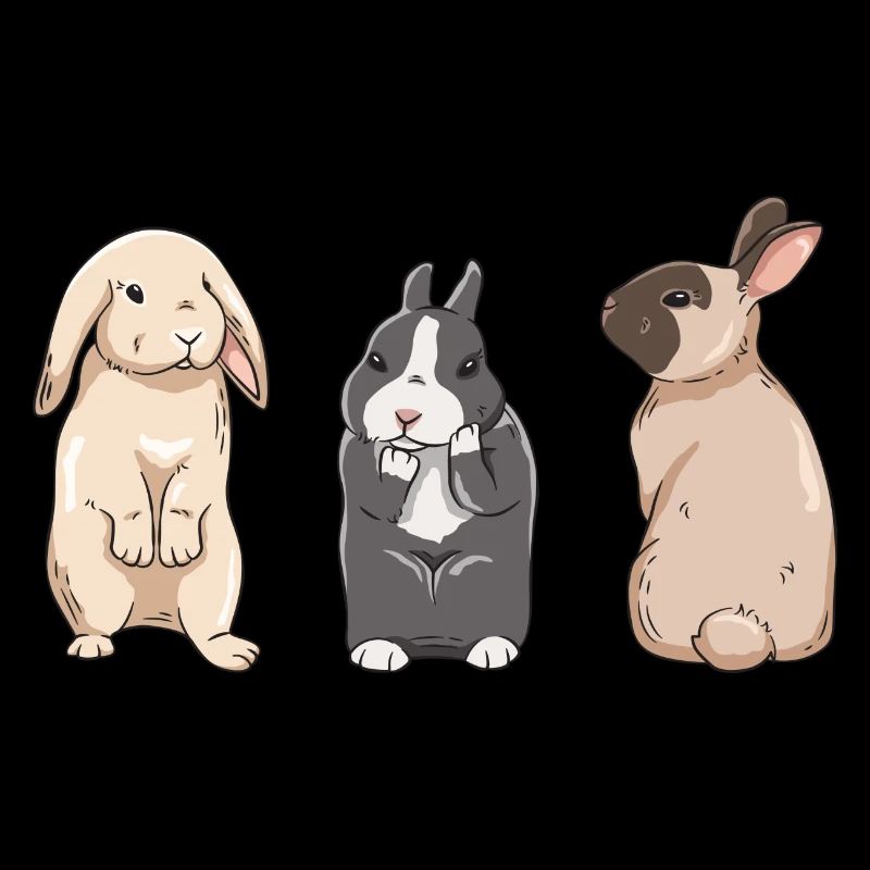 Conception de lapin mignon pour les propriétaires de lapins