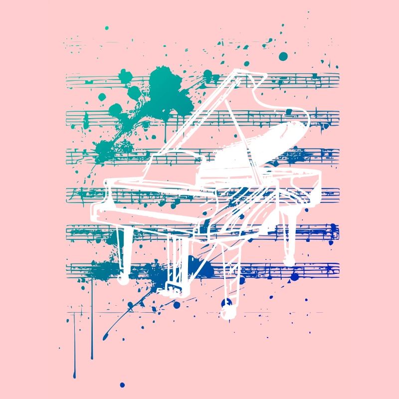 weißes Klavier