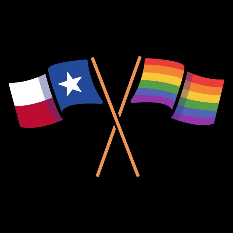 Conception des drapeaux de la fierté du Texas pour les Texans LGBT +