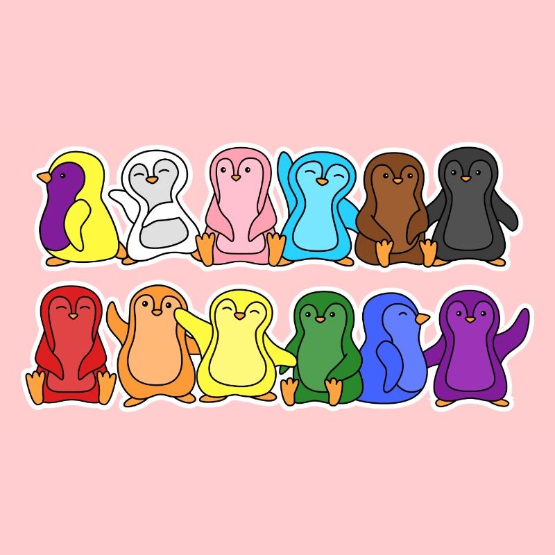 Fierté Progrès Flag Penguins Egalité