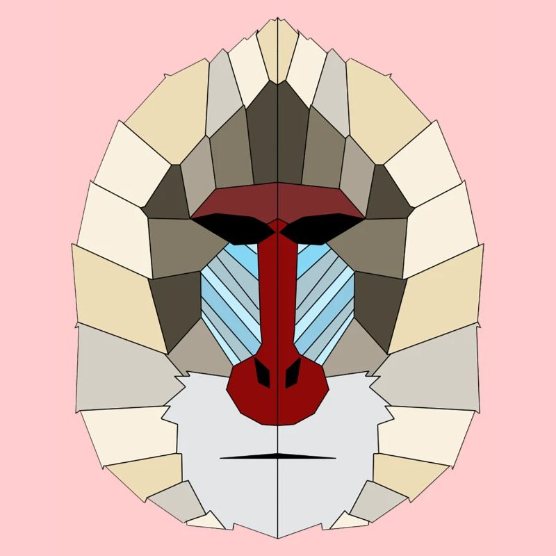 Mandrill geometrisch