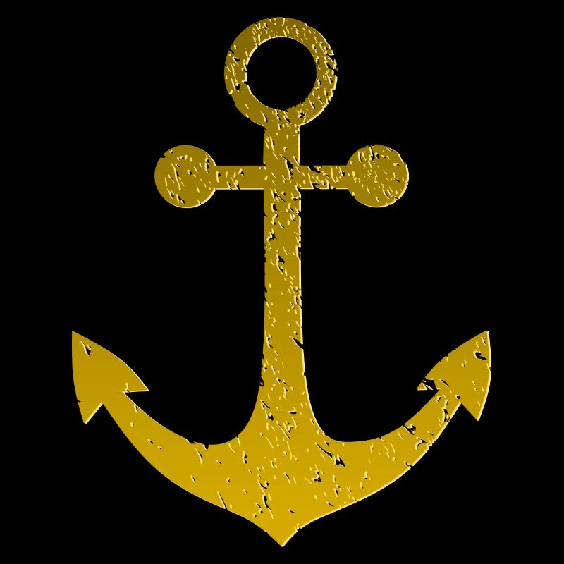 Gold anchor, relief effect