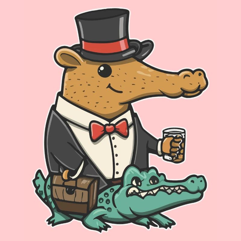 Capybara Dapper Crocodile