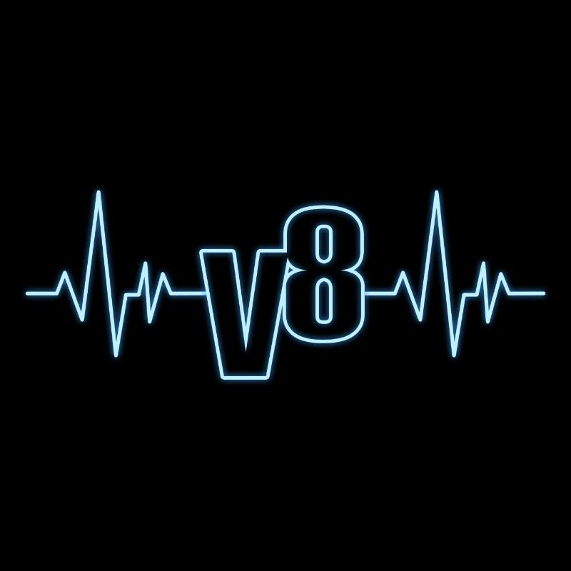 V8 engine heartbeat design for eight-cylinder fans