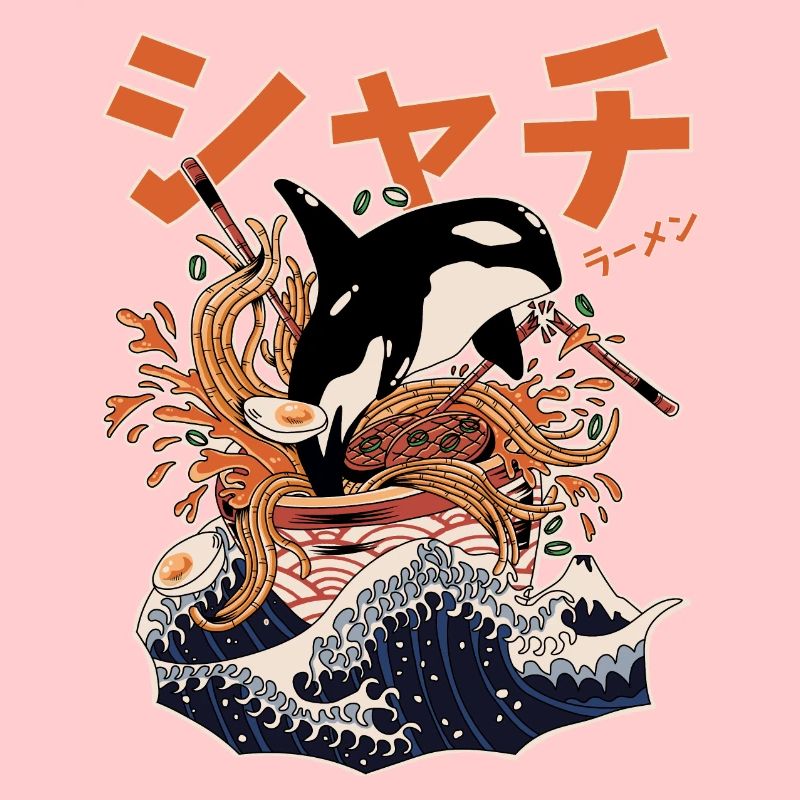The Great Killer Whale Ramen (Japanese Text)