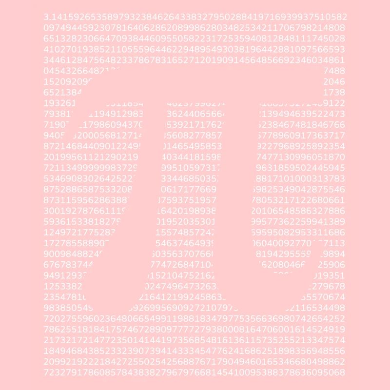 Numéro de cercle Math Pi