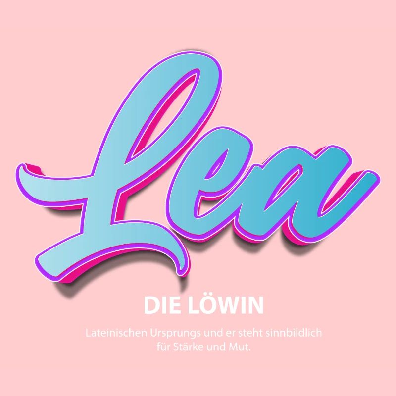 Lea in 3 D mit Bedeutung