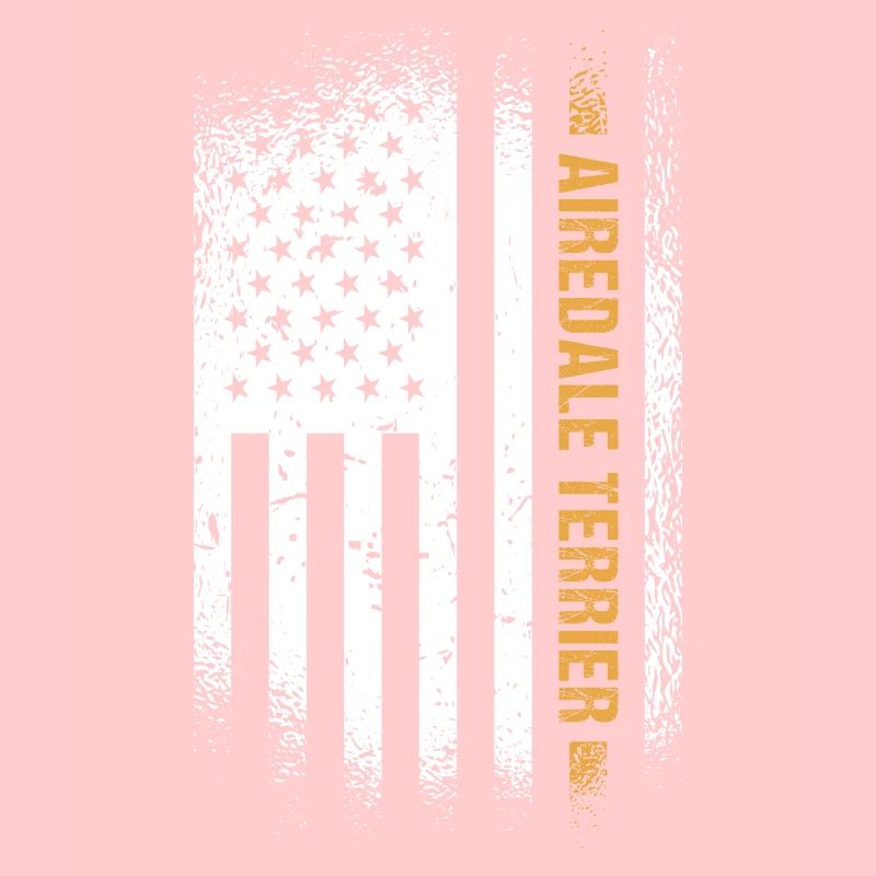 Airedale Terrier Us Flag