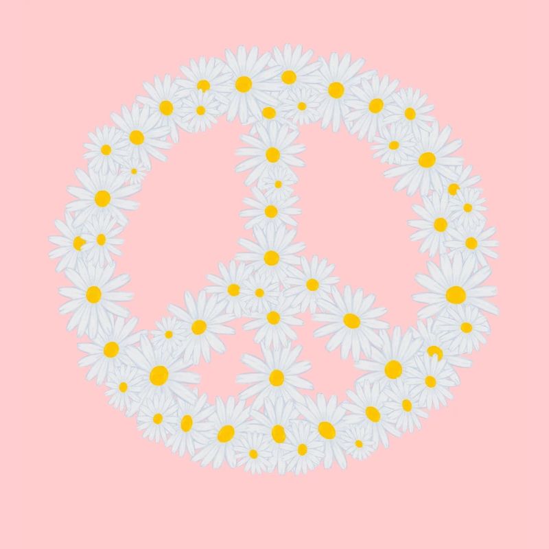 Gänseblümchen-Friedenszeichen