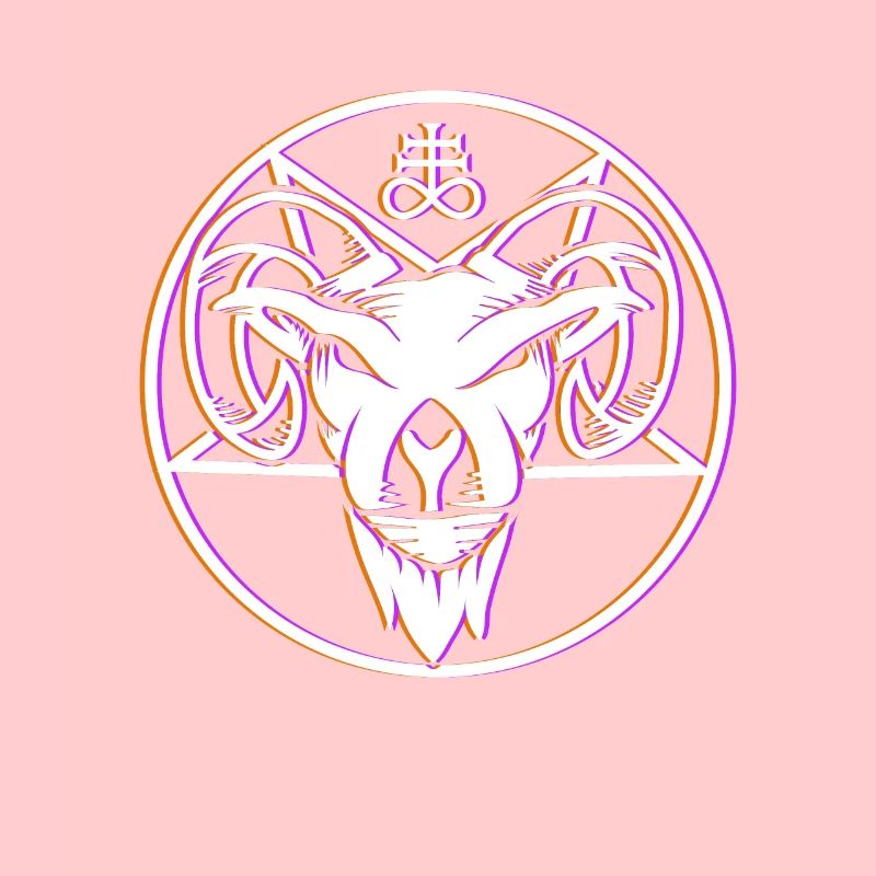 Baphomet Diable Chèvre Satan Symbole Bafomet