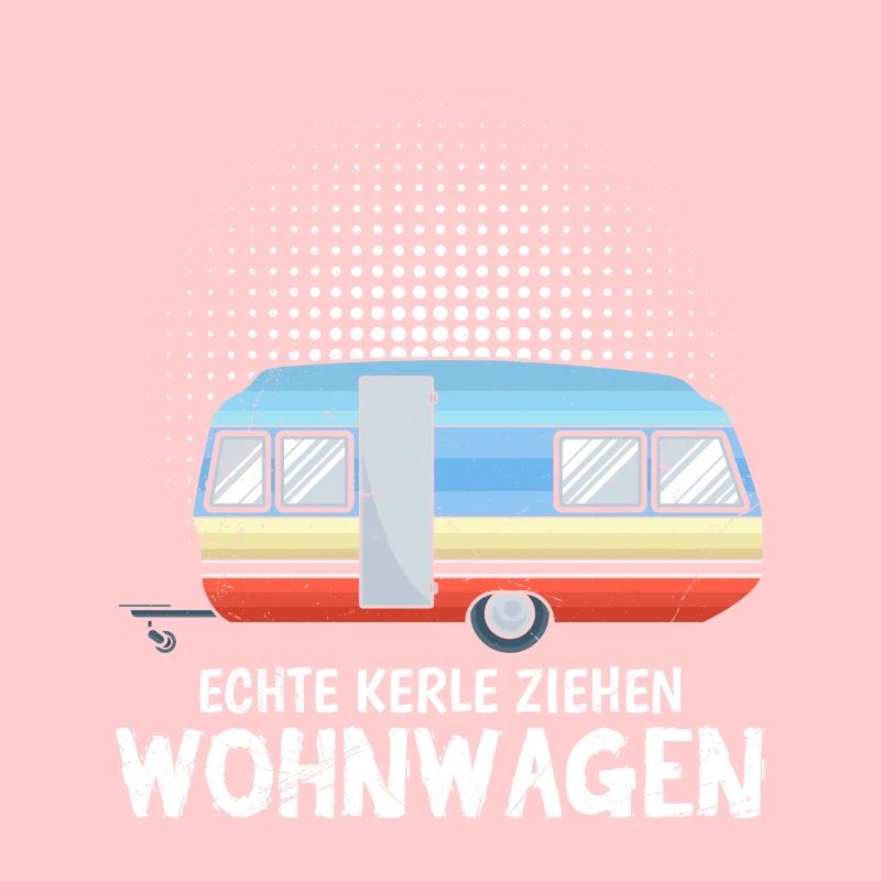 Echte Kerle ziehen Wohnwagen Camper