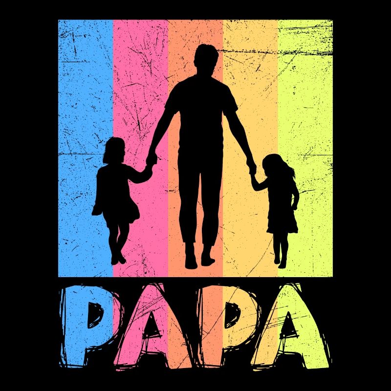 Papa 2 mal 2 Kinder Vater 2 Töchter Papa 2 Söhne