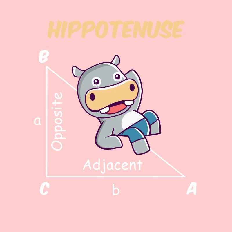 Drôle de mathématicien Design Hippotenuse