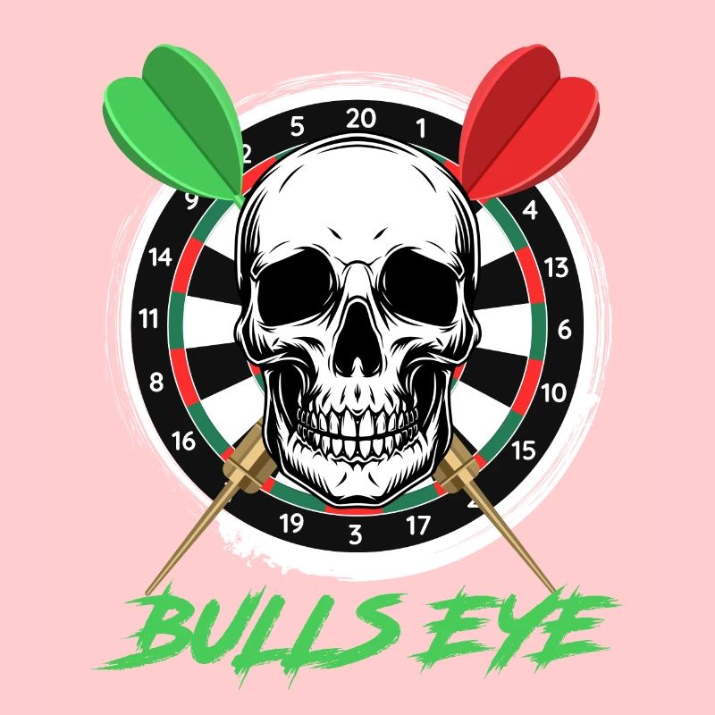 Bullseye Darts Bone Face Dartboard Dart