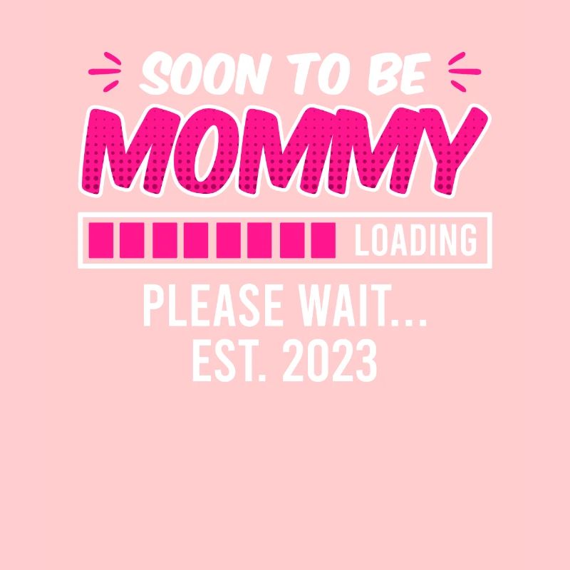 Mami 2023 Mama to be schwanger mit Junge Mädchen