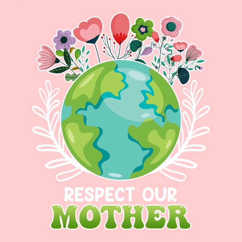 Rettet die Erde Umweltschützer Mutter Erde