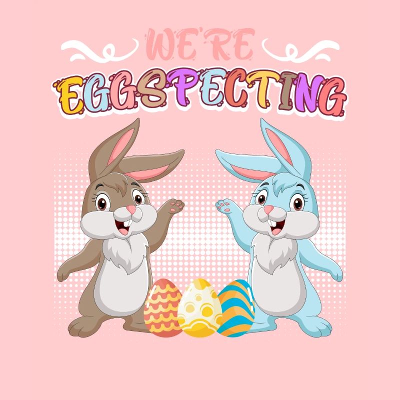 Joyeux oeuf de Pâques specte maman et papa