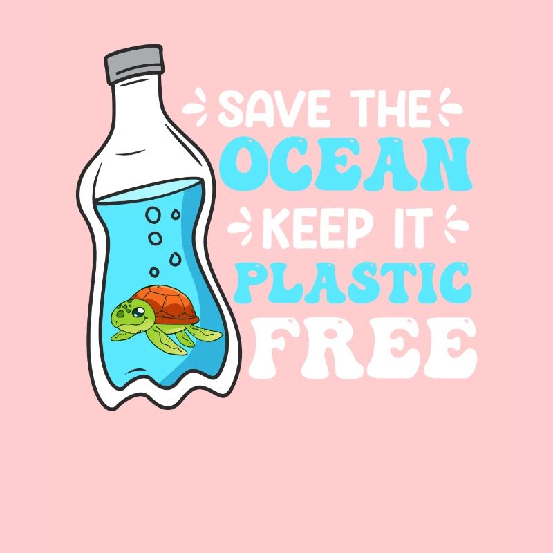 Environmentalists Save the Ocean No Plastic