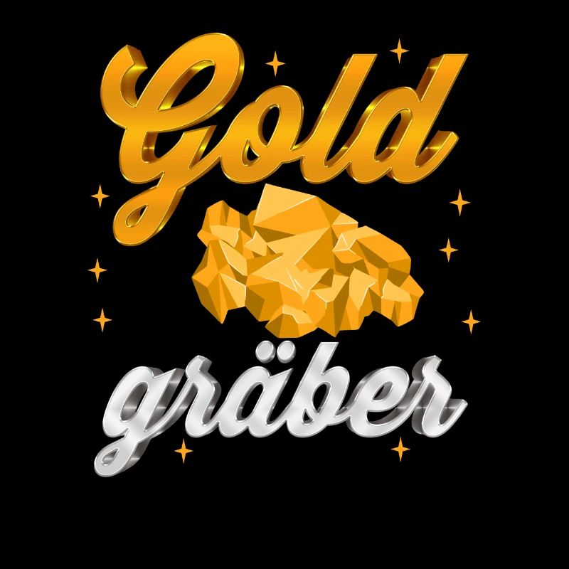 Goldgräber Gold Digger Schatzsuche Goldbarren
