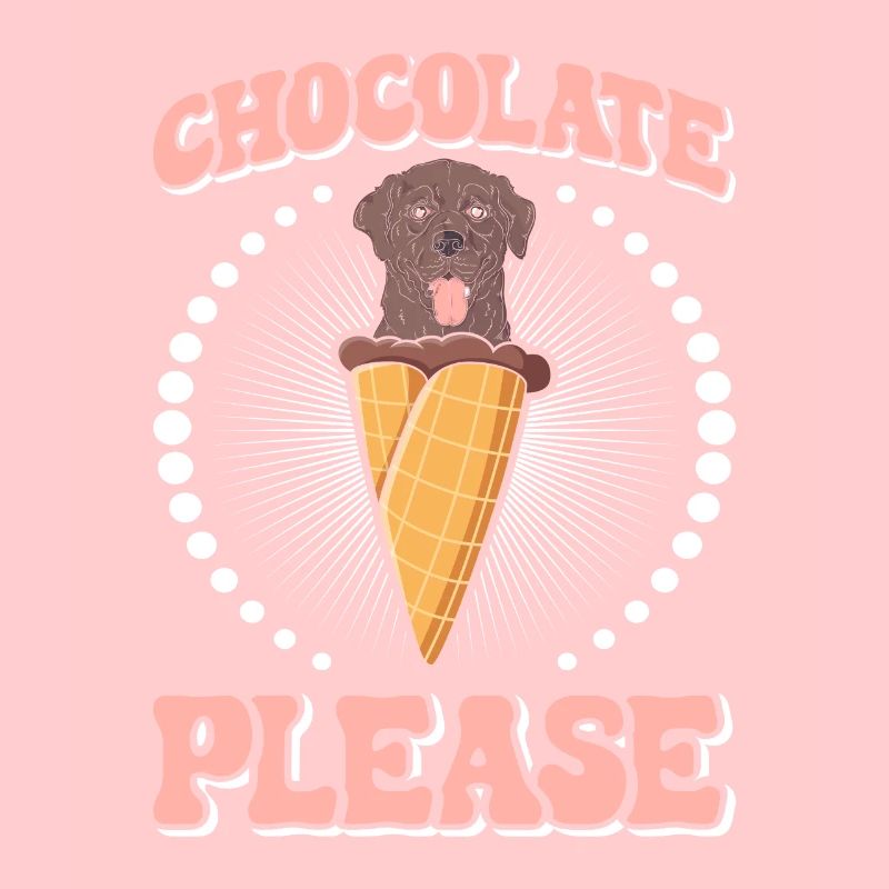 Propriétaire du Labrador CHOCOLATE PLEASE Brauner