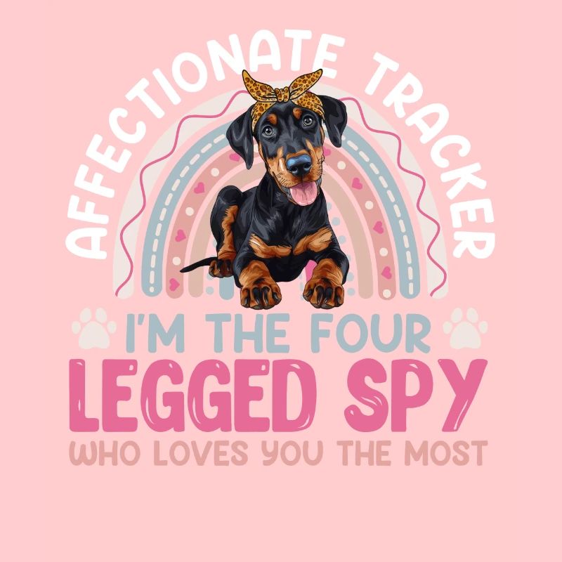 Doberman Dog AFFECTIONATE TRACKER FOUR LEGGED