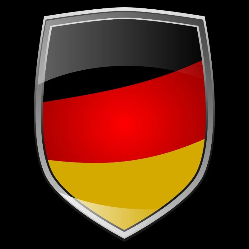 Shield with German flag