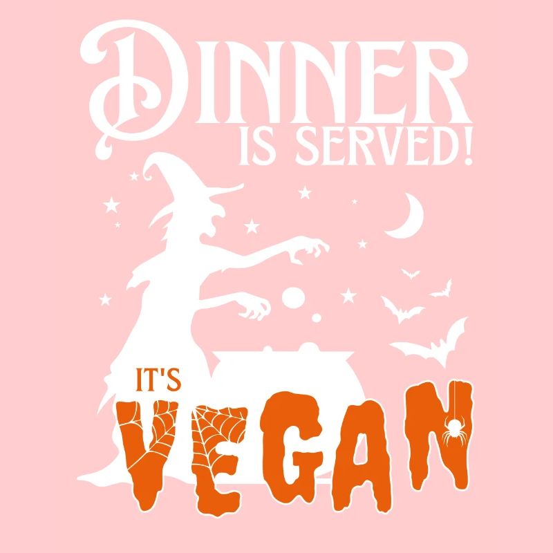 Veganes Hexen-Halloween-Party-Dinner wird serviert