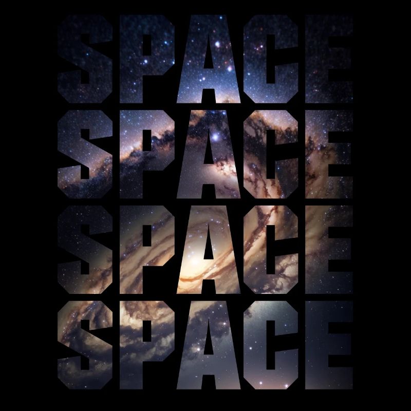 Space Space Design with Milky Way for Astronaut