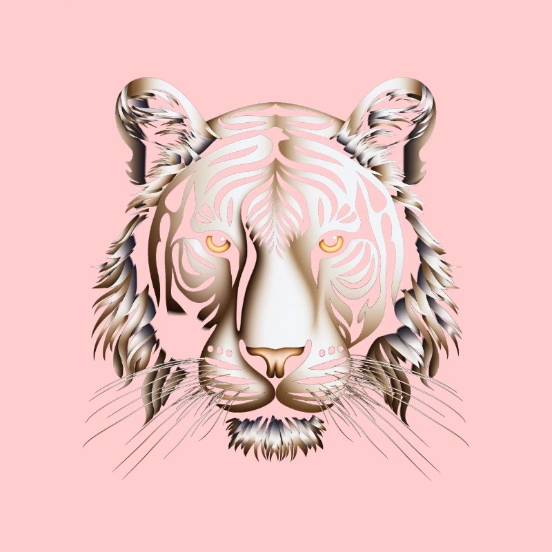 Dynamic Op Art Tiger Canvas Print