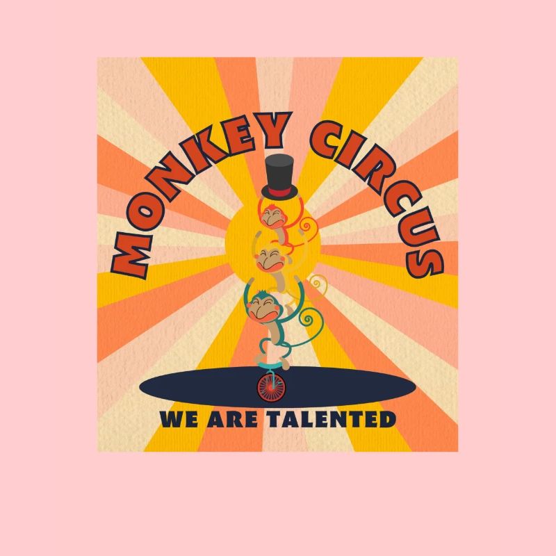 Monkey Circus - jaune orangé