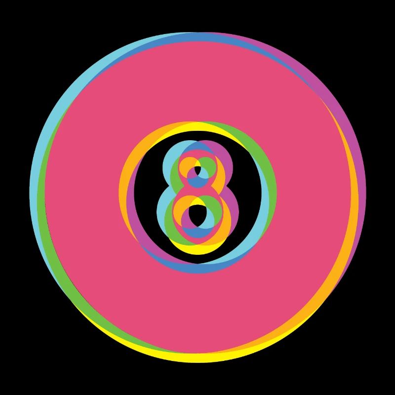 8 balls in candy colors - glitch