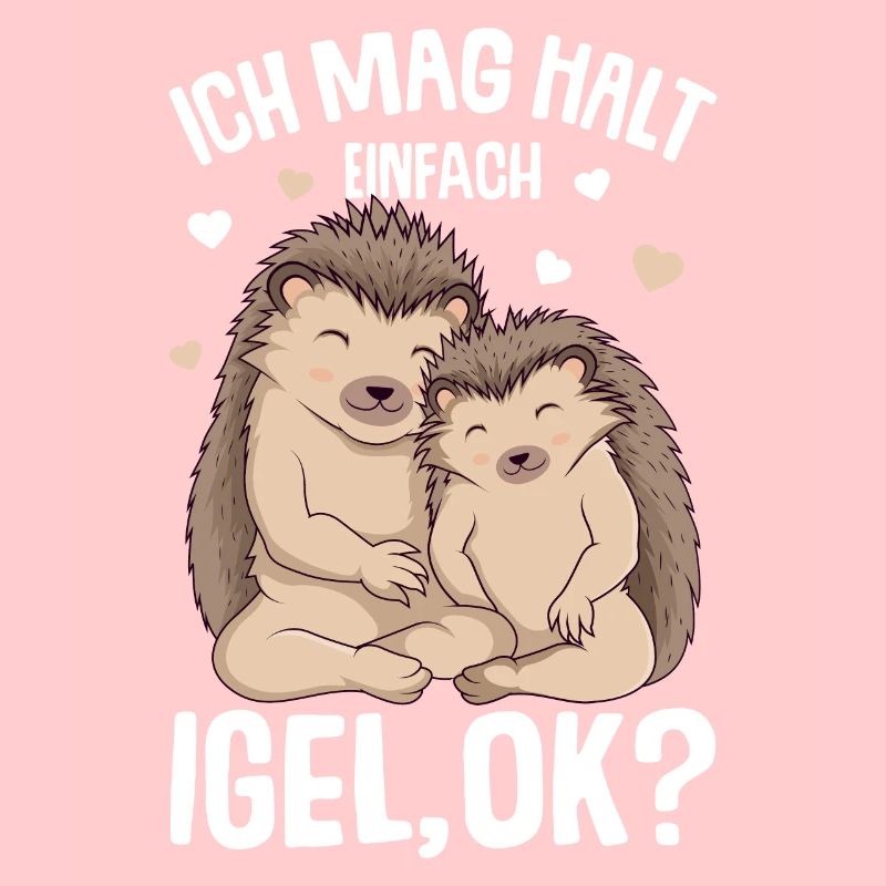 Ich mag halt Igel Damen Kinder Mädchen