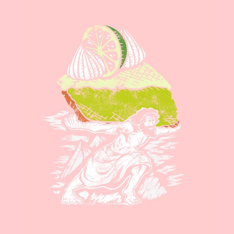 Drôle de conception de gâteau au citron